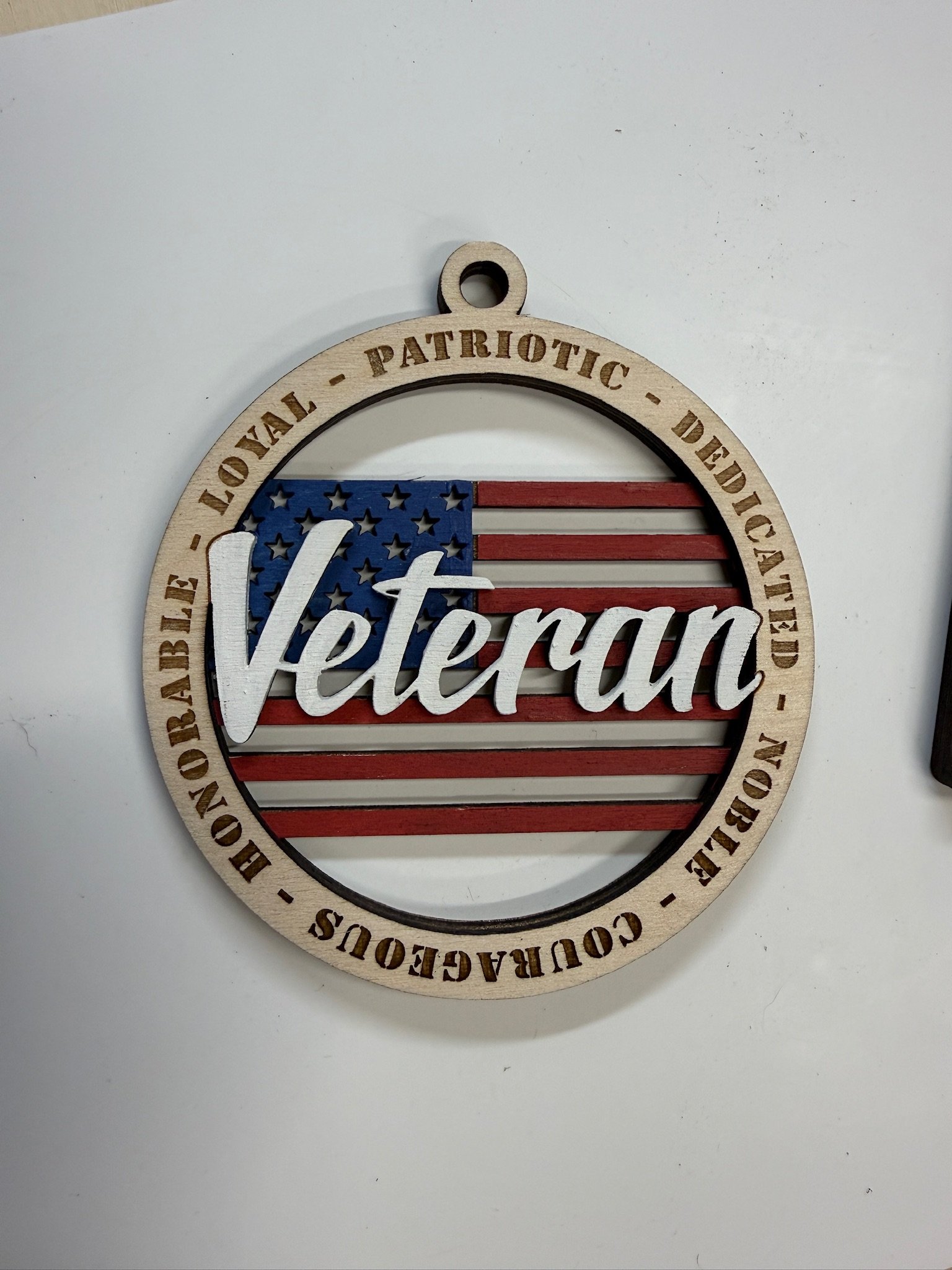 Veteran Flag Ornament